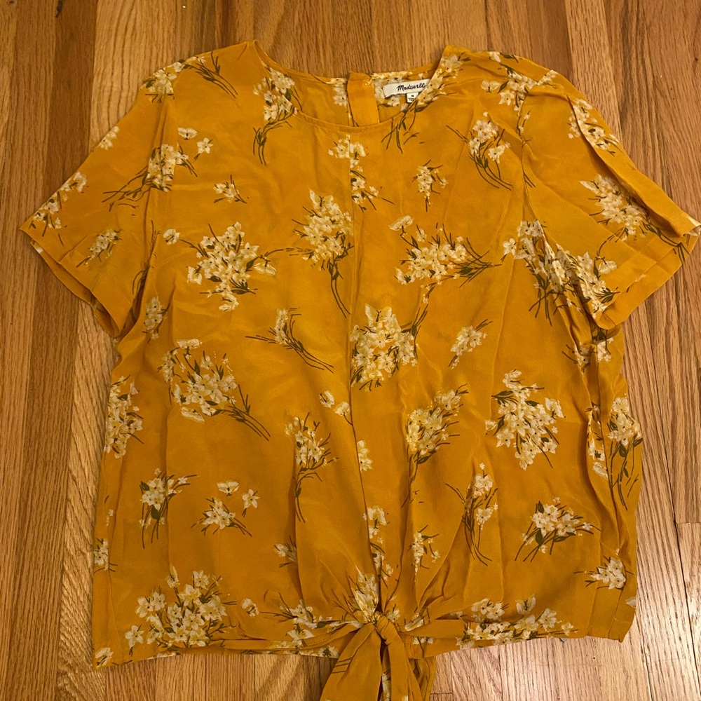 Yellow Floral Blouse